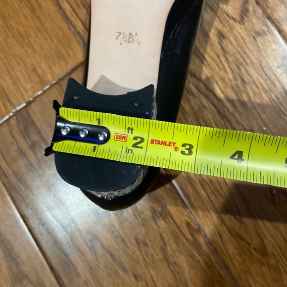 Coup d’etat Vintage Heels Black Cheetah Size 7.5 AA Narrow Round Toe Wanton2 EUC - Picture 15 of 16